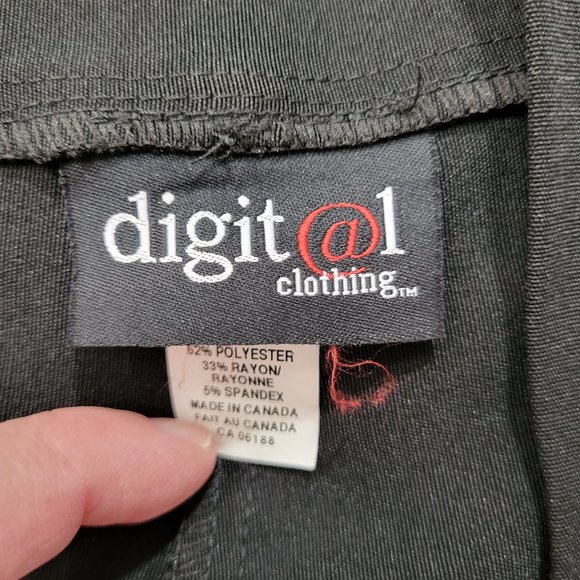 DIGITAL CLOTHING CASUAL OFFICE WEAR BLACK PANTS SIZE LARGE WOMEN'S WEAR - Picture 8 of 14